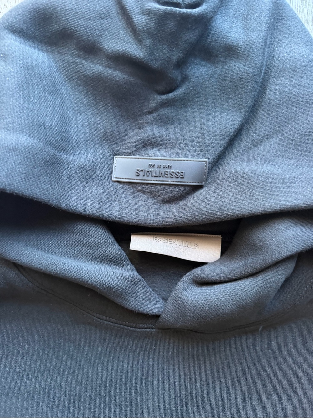 Fear of God Essentials Black Hoodie - Picture 4 of 5